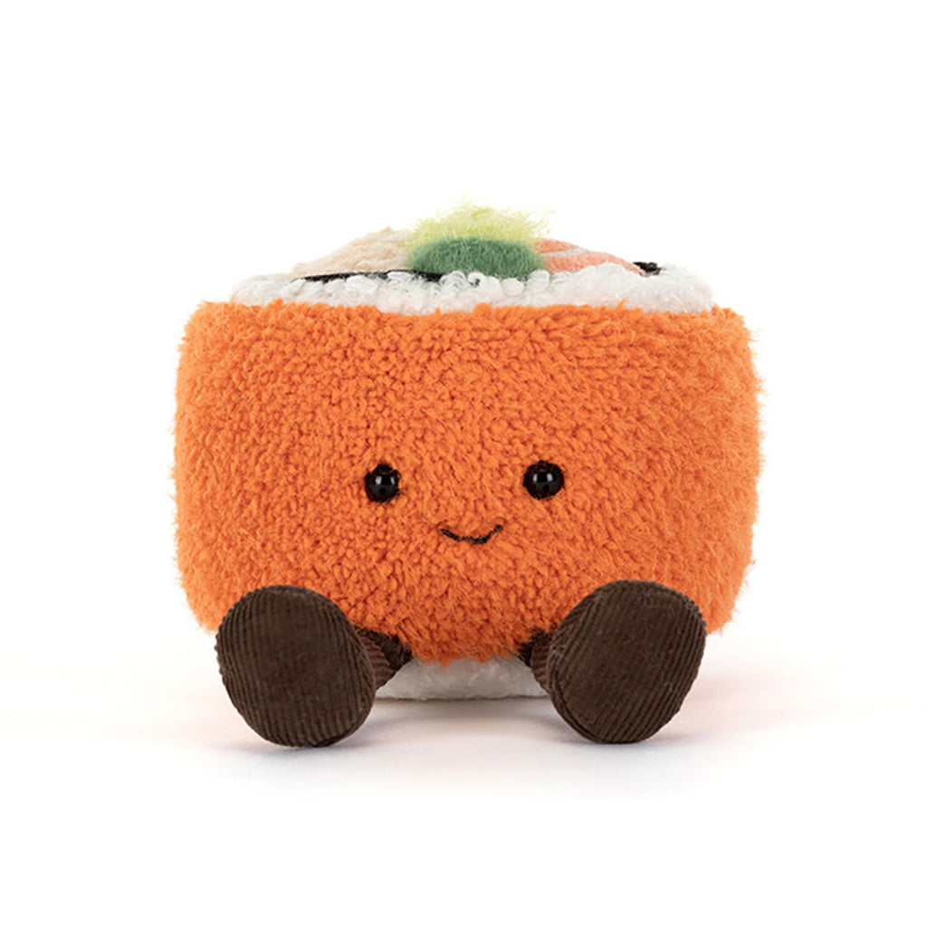 Jellycat bamse, Amuseables Codhi Californian sushi rulle – 9 cm
