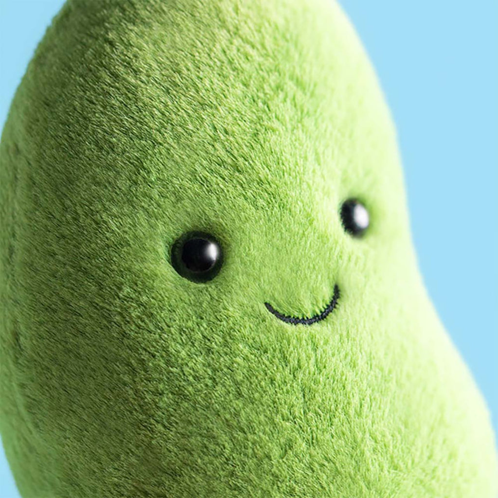Jellycat bamse, Amuseables Soyella Edamame bønne – 13 cm