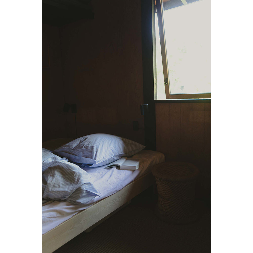 Studio Feder voksensengetøy, økologisk percale - Mattress stripe