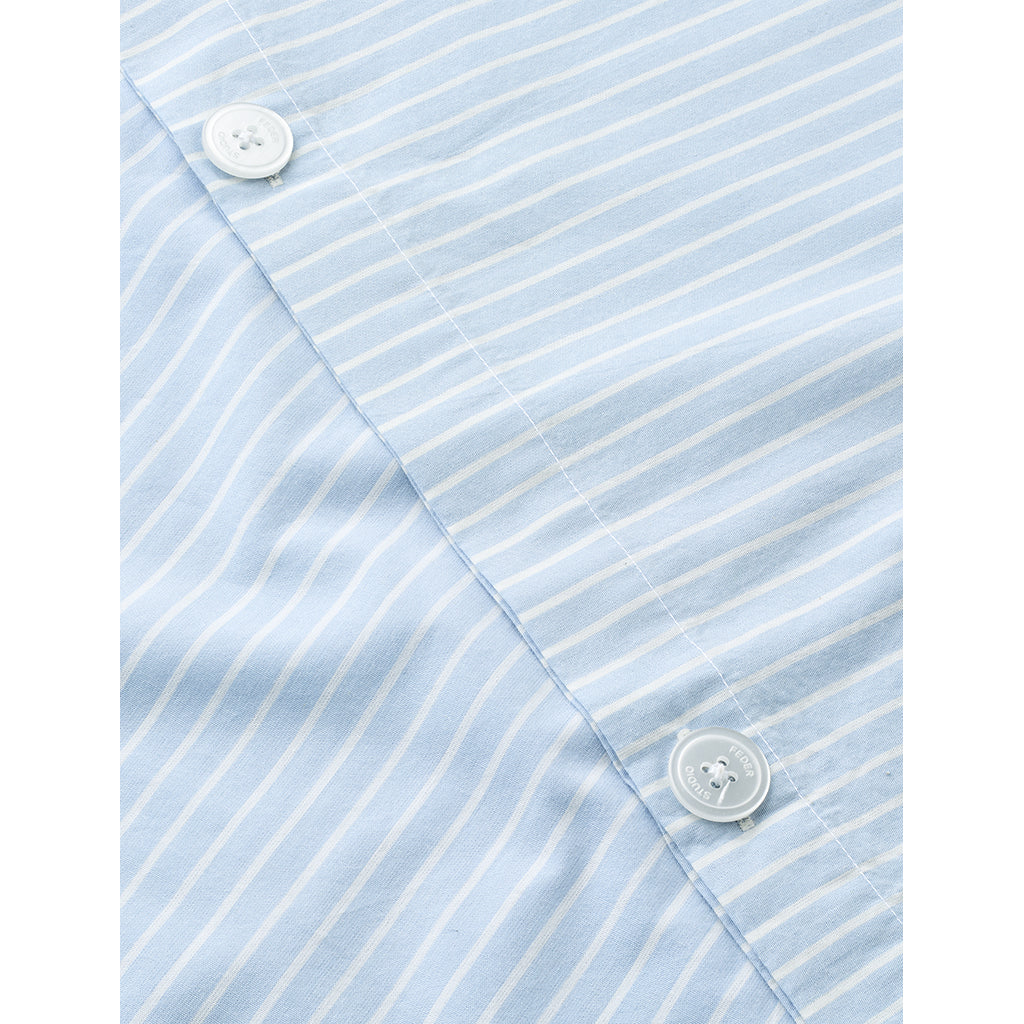 Studio Feder voksensengetøy, økologisk percale - Mattress stripe