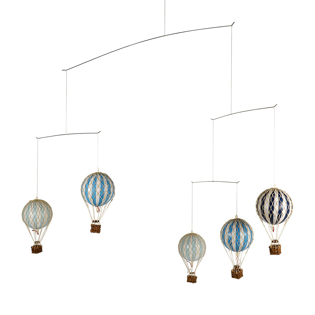 Uro med luftballonger, blå farger