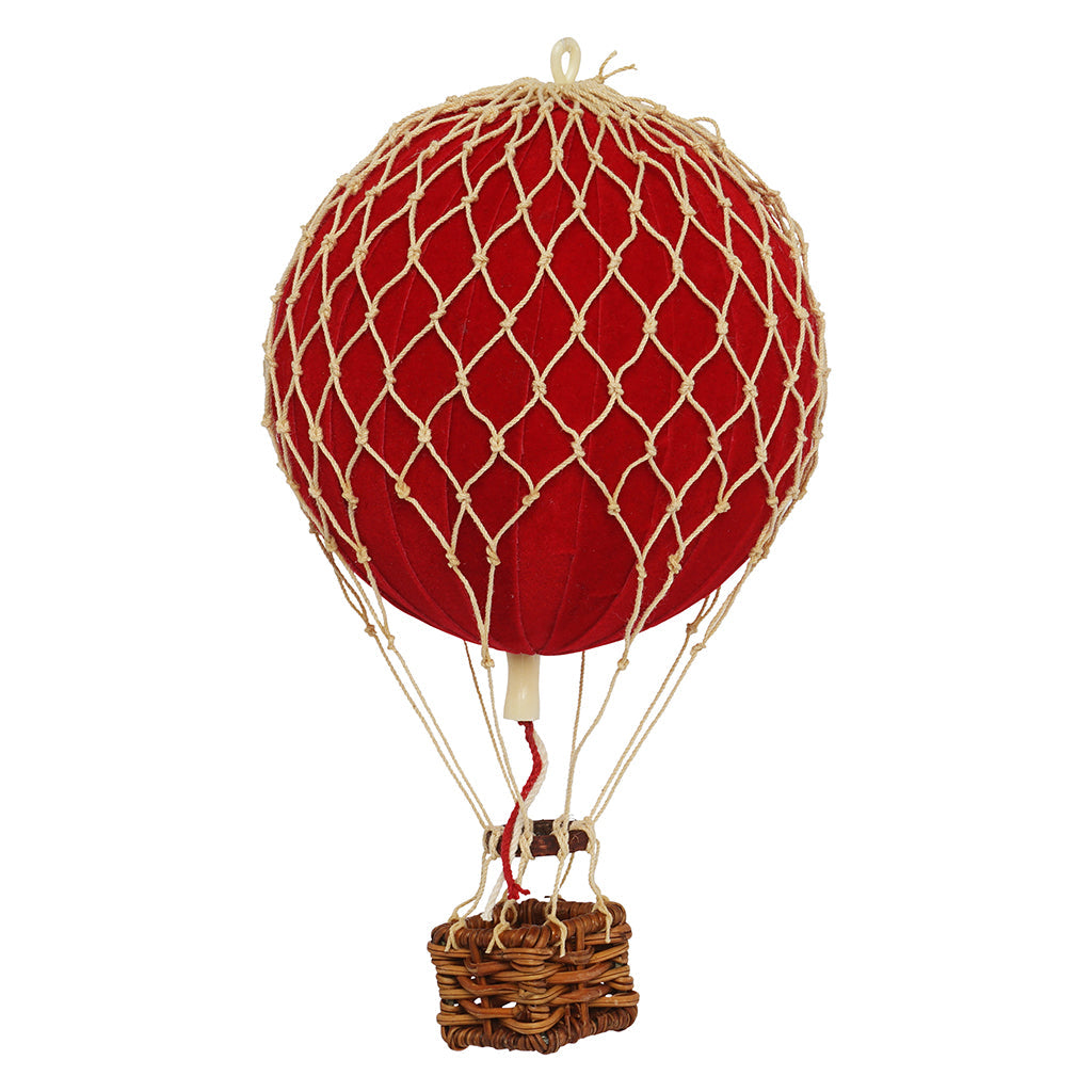 Luftballon, fløjlsrød - 13 cm