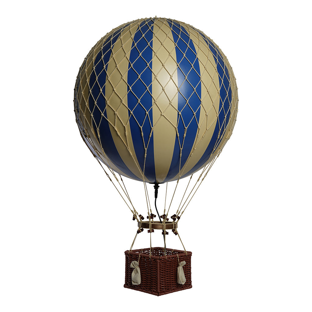 LED Luftballon Jules Verne, blå 42 cm