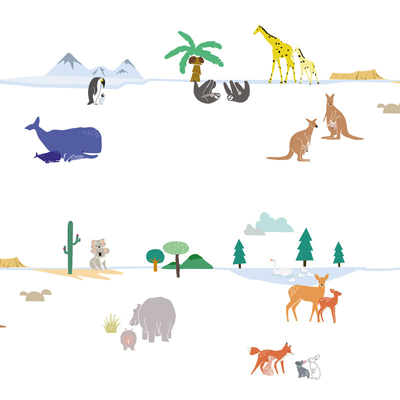 Mimi Lou veggdekor frise, Jorden rundt