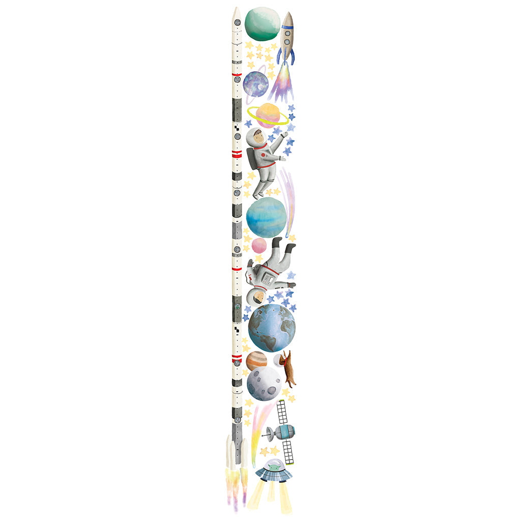 Mimi Lou wallsticker, høydemåler – Space