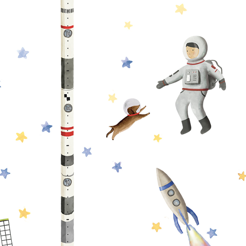 Mimi Lou wallsticker, høydemåler - Space