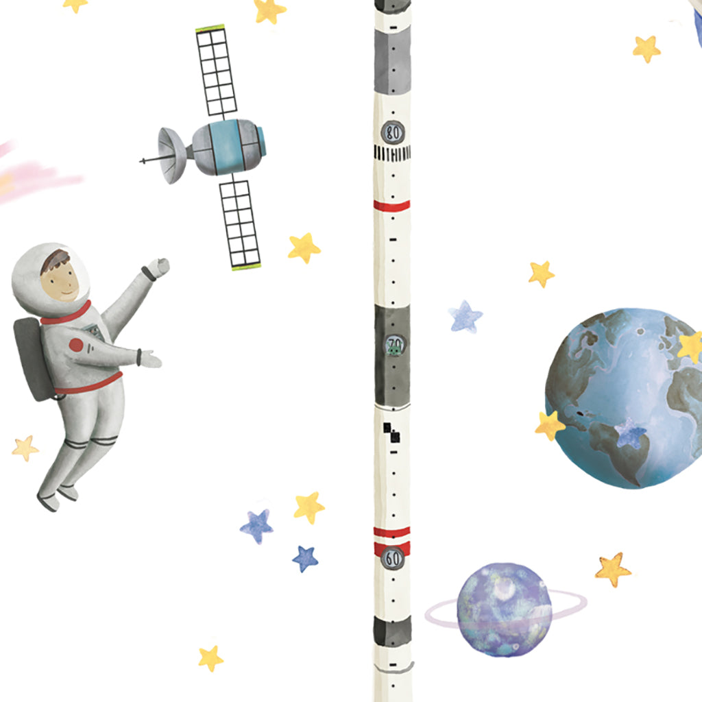 Mimi Lou wallsticker, høydemåler - Space
