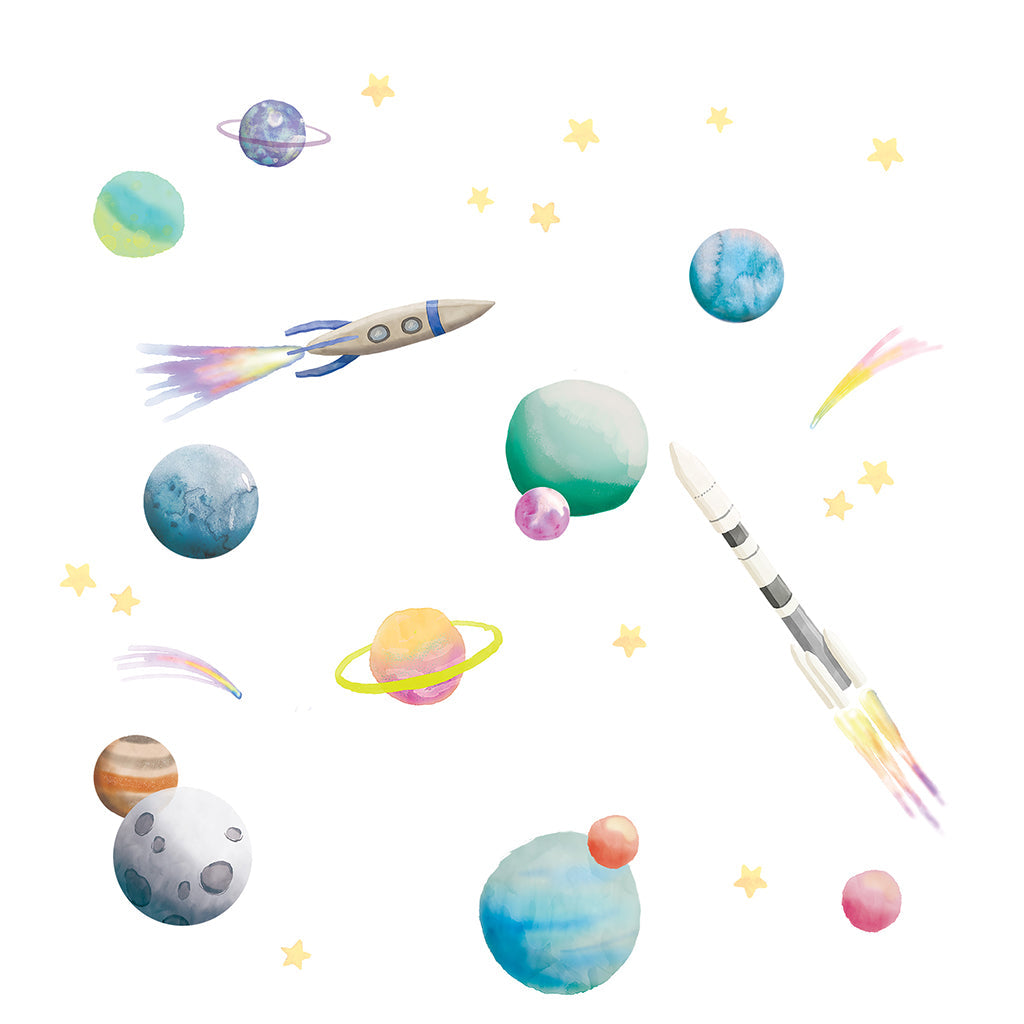 Mimi Lou veggklistremerke, Space