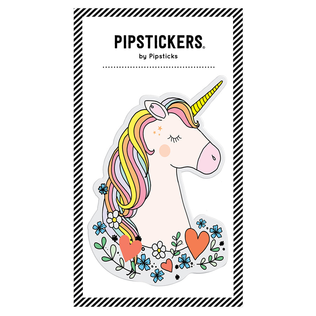 Pipsticks stort skum klistermærker, Unicorn