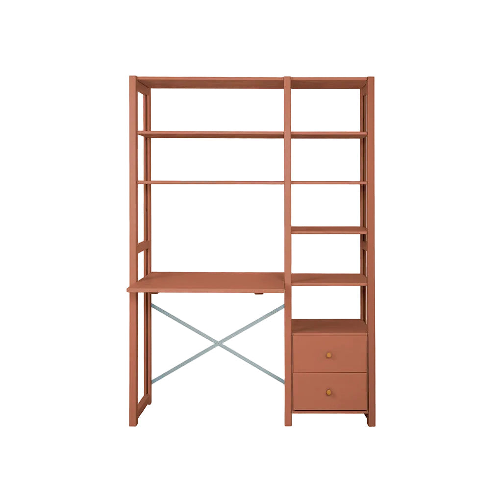 By Aulum Astrup stigereol med skrivebord, H: 179 / H: 198 x B: 125 cm - Rusty