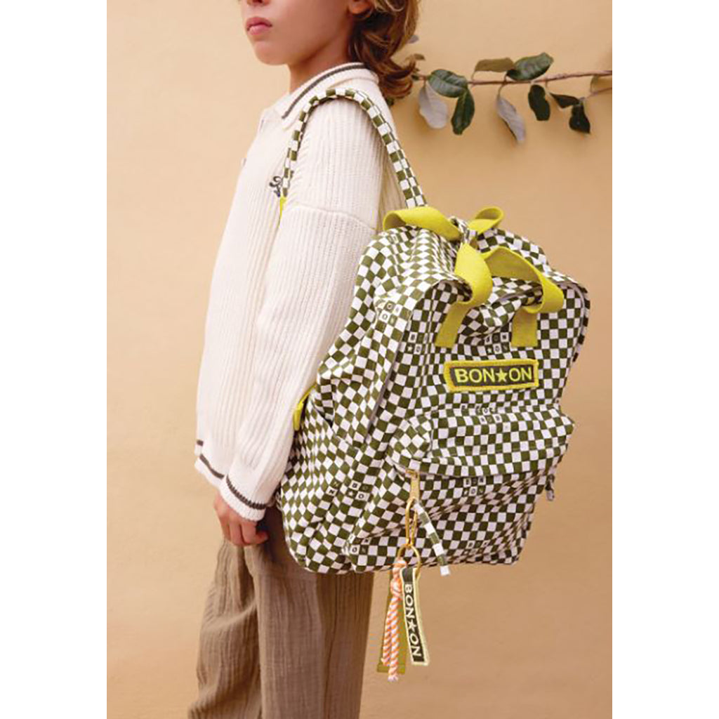 Bonton ryggsekk, mellomstor - Damier Vert