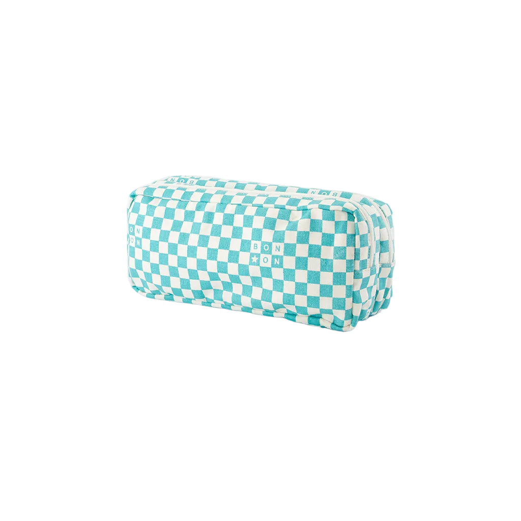 Bonton penalhus i lærred, Blue vintage