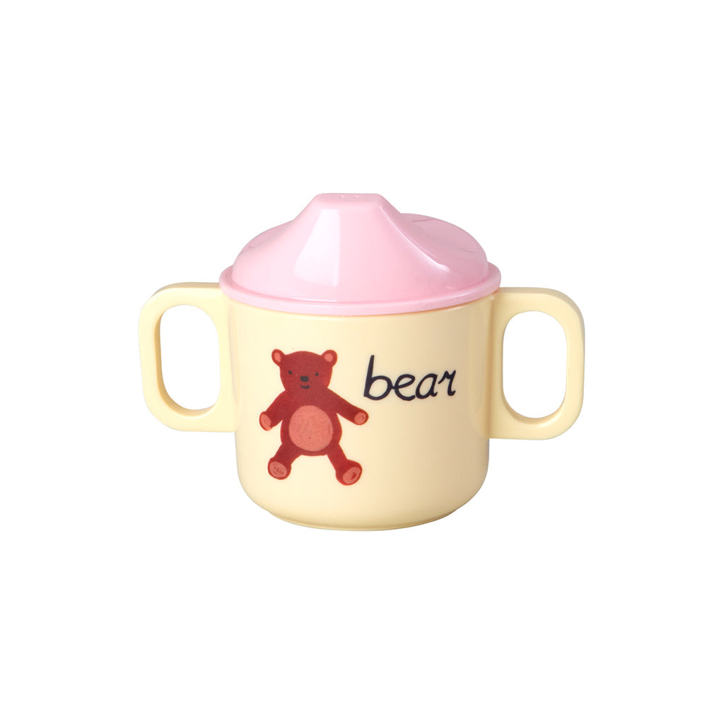 Rice Babykopp med to håndtak, Pink ABC