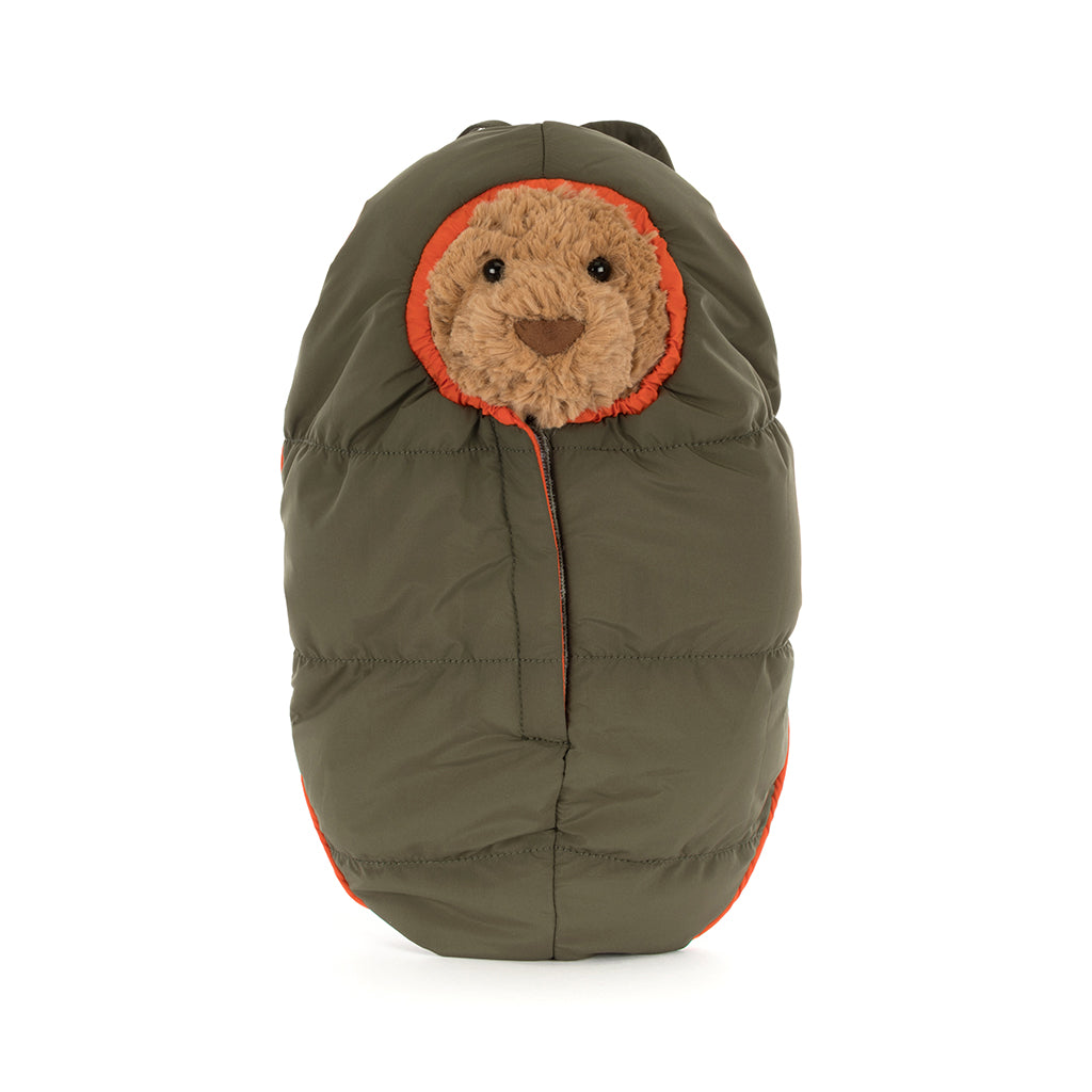 Jellycat bamse, Bartholomew bjørn, Hiking outfit - 26 cm