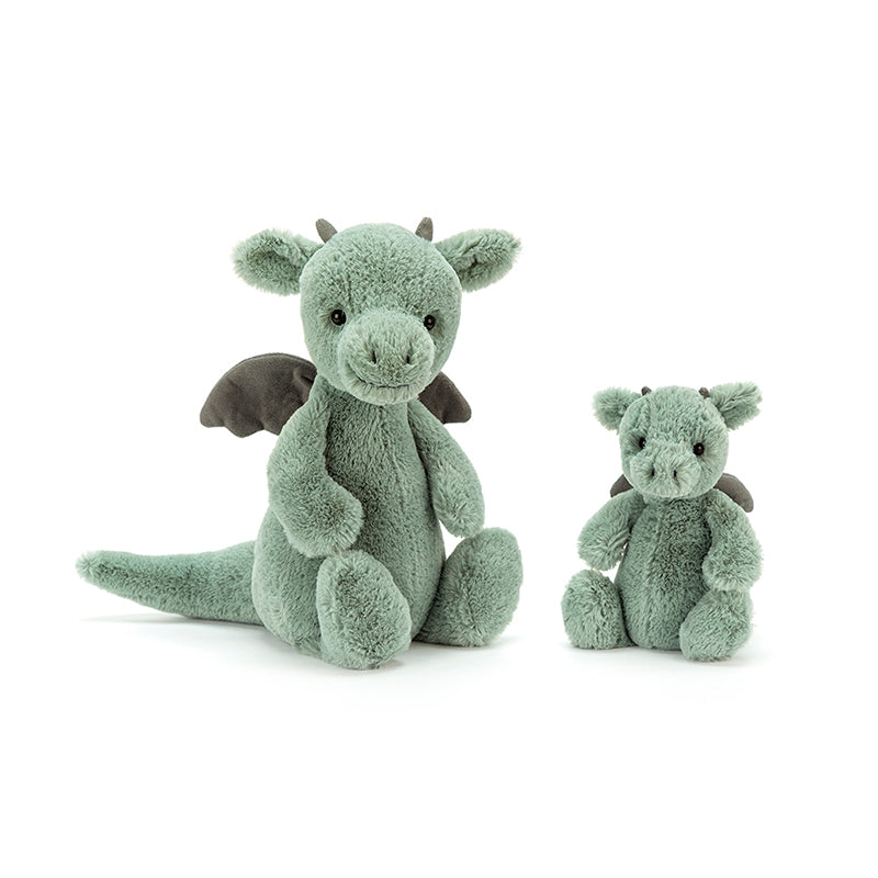 Jellycat bamse, Bashful drage – 18 cm