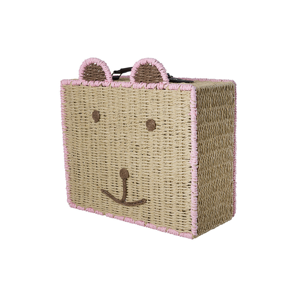 Rice Bjørnekuffert til opbevaring - Pink