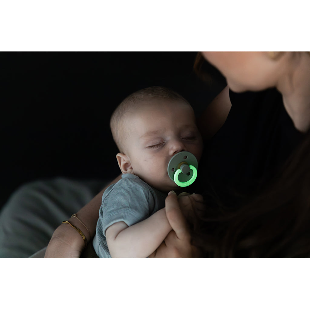 Bibs smokk i naturgummi, str. 2 - Sage GLOW