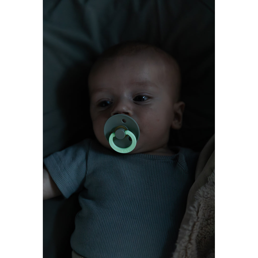 Bibs smokk i naturgummi, str. 2 - Blush GLOW