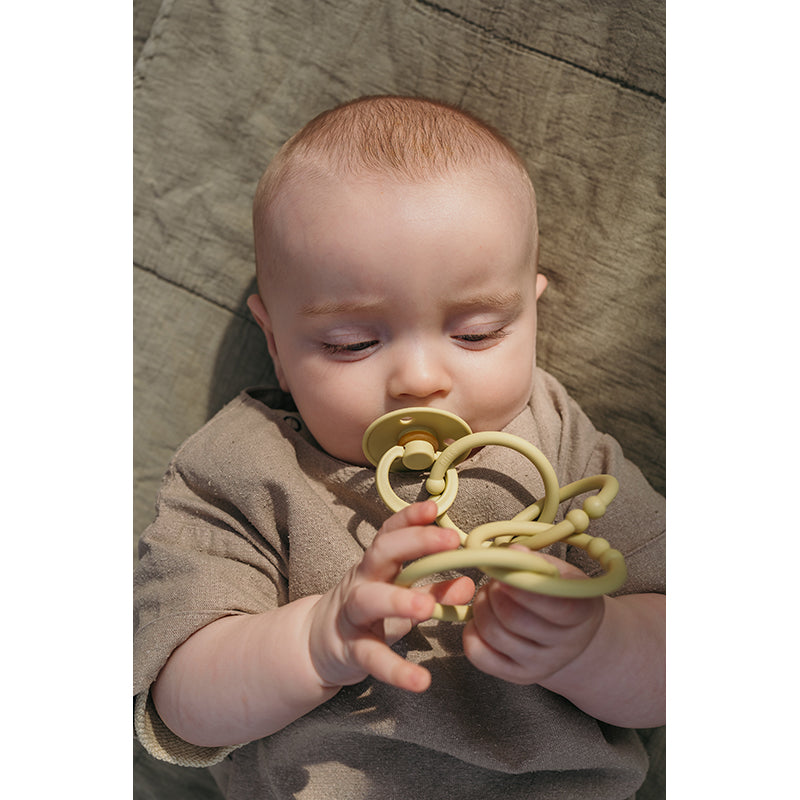 Bibs Loops, 12 stk. multi-ringer - Blush/Woodchuck/Ivory