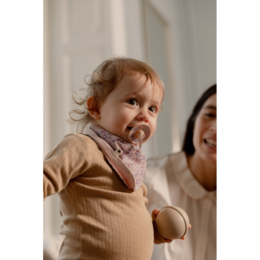 Bibs Liberty, 2-pk Colour, smokker i naturgummi, str. 2 - Capel - Fossil Grey Mix