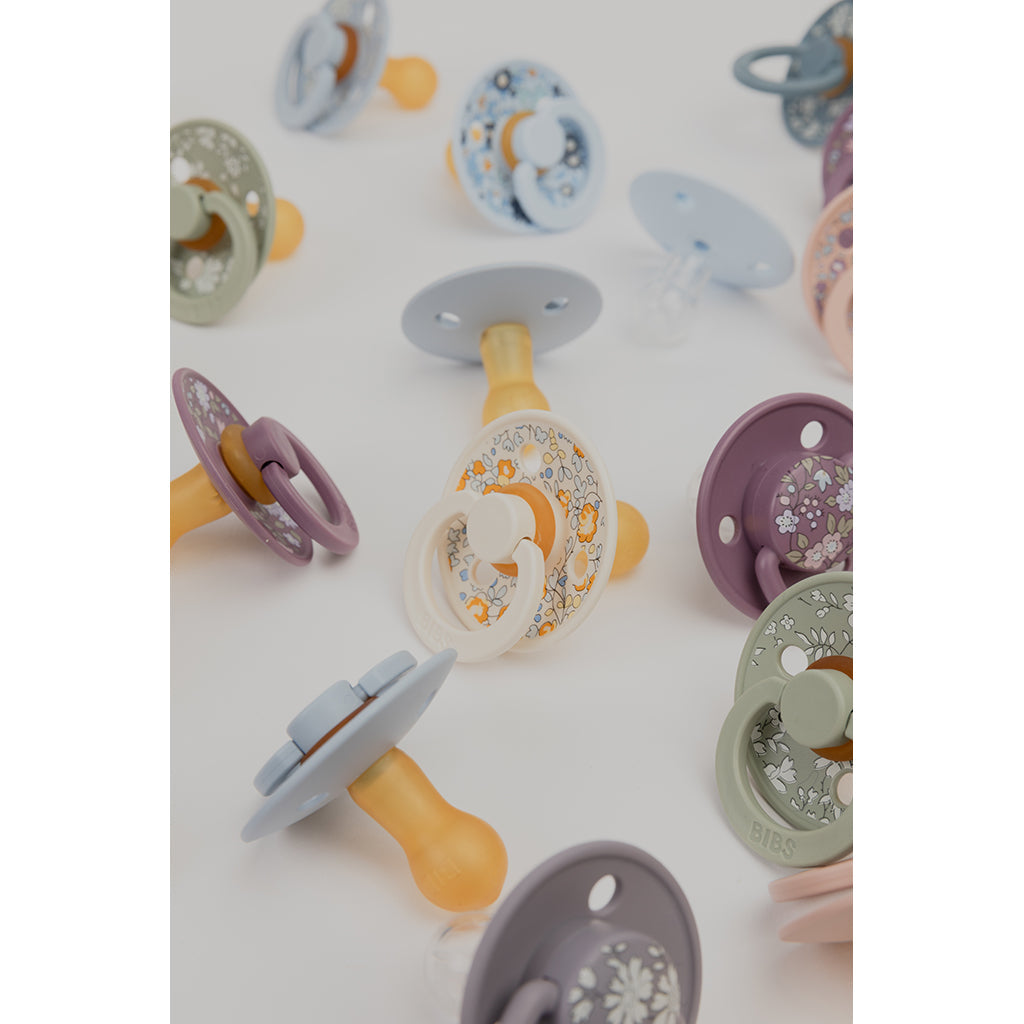 Bibs Liberty De Lux, 2-pk, smokker i silikon, str. one-size - Capel - Sage Mix