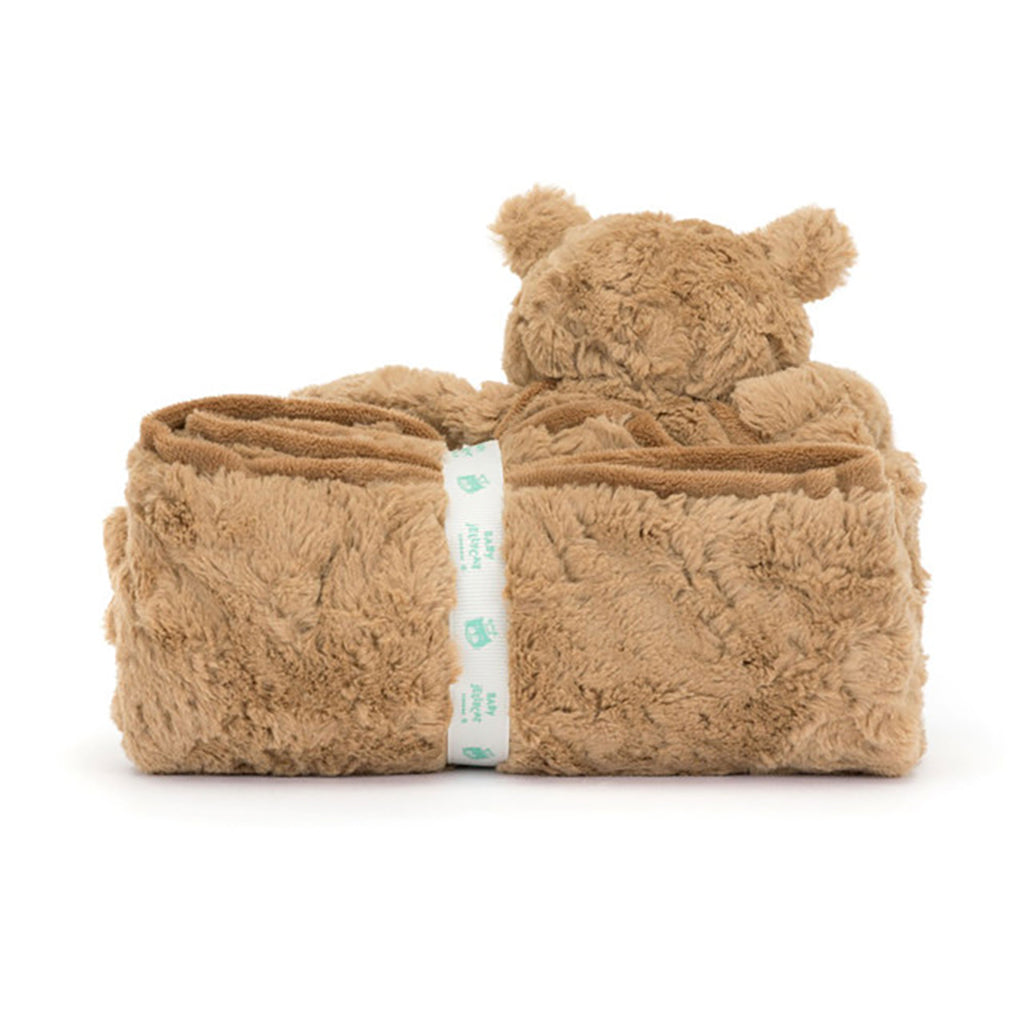 Jellycat pledd med Bartholomew bjørn, Bear Blankie - 56 x 70 cm
