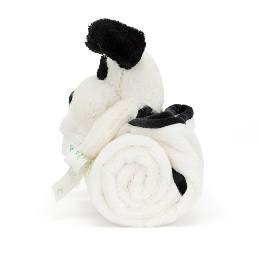 Baby Jellycat pledd, Bashful hund, sort/krem – 56 cm