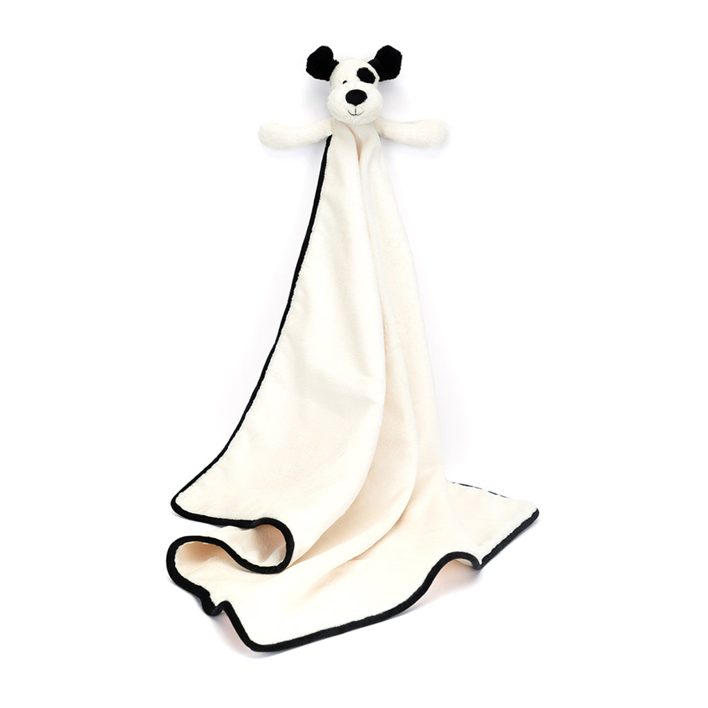 Baby Jellycat tæppe, Bashful hund, sort/creme 56 cm
