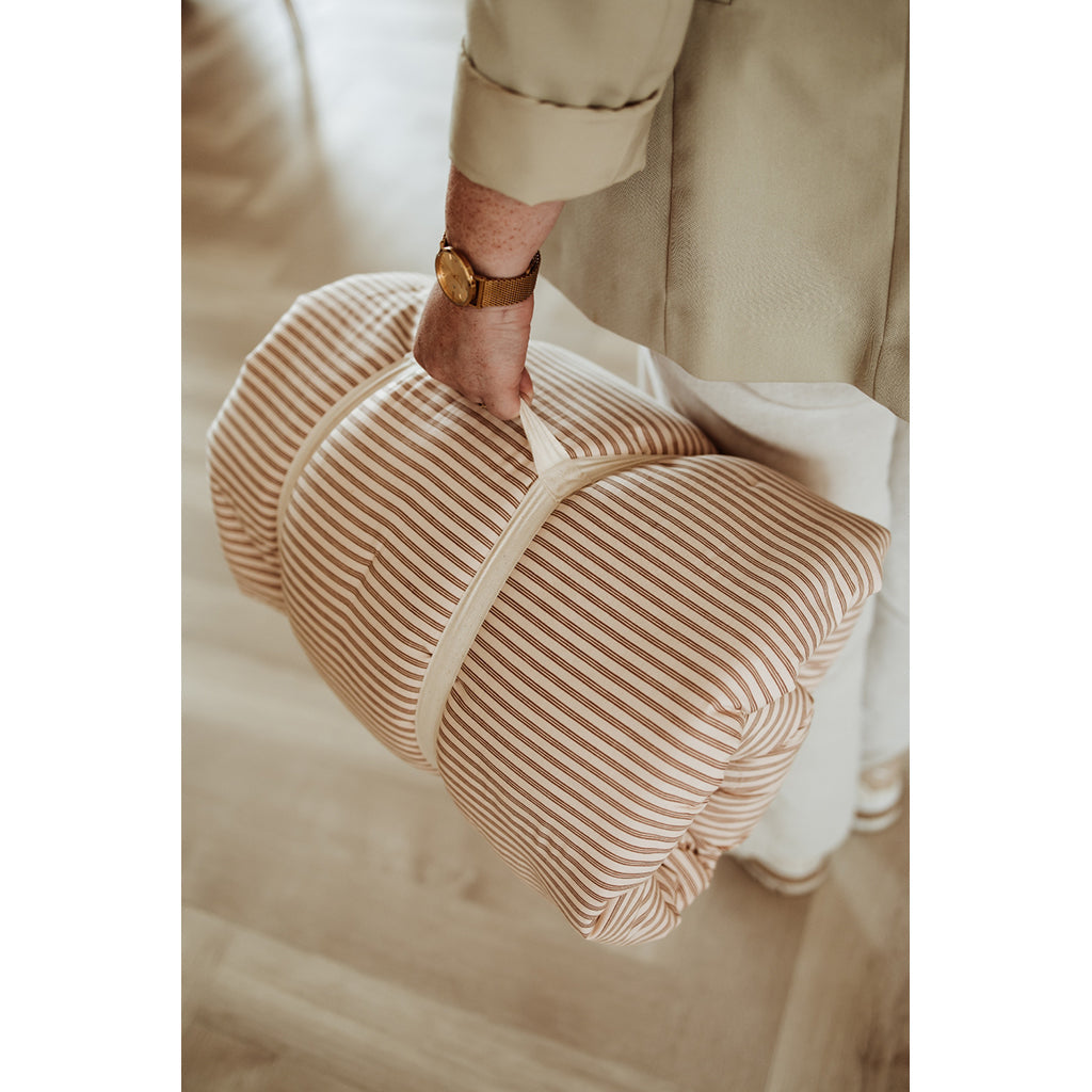 Play&Go Bloom, Tre-i-én babytæppe, økologisk – Stripes brown