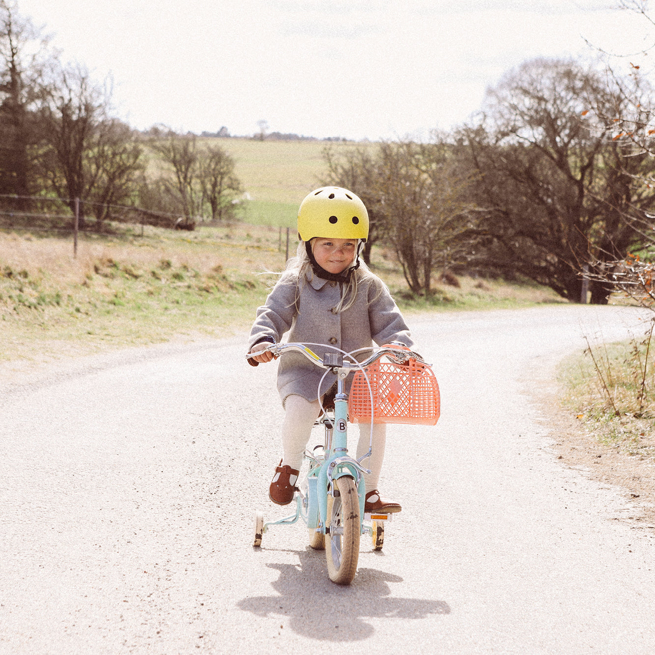 Bobbin sykkel m. støttehjul, Gingersnap 12"- Green