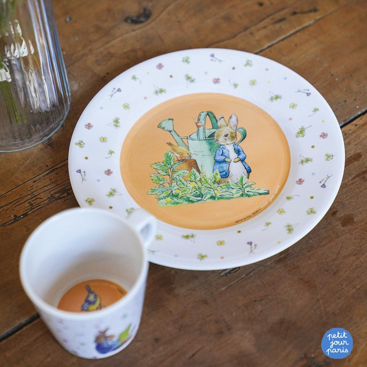 Petit Jour Paris, Peter Kanin flat tallerken - Vannkanne