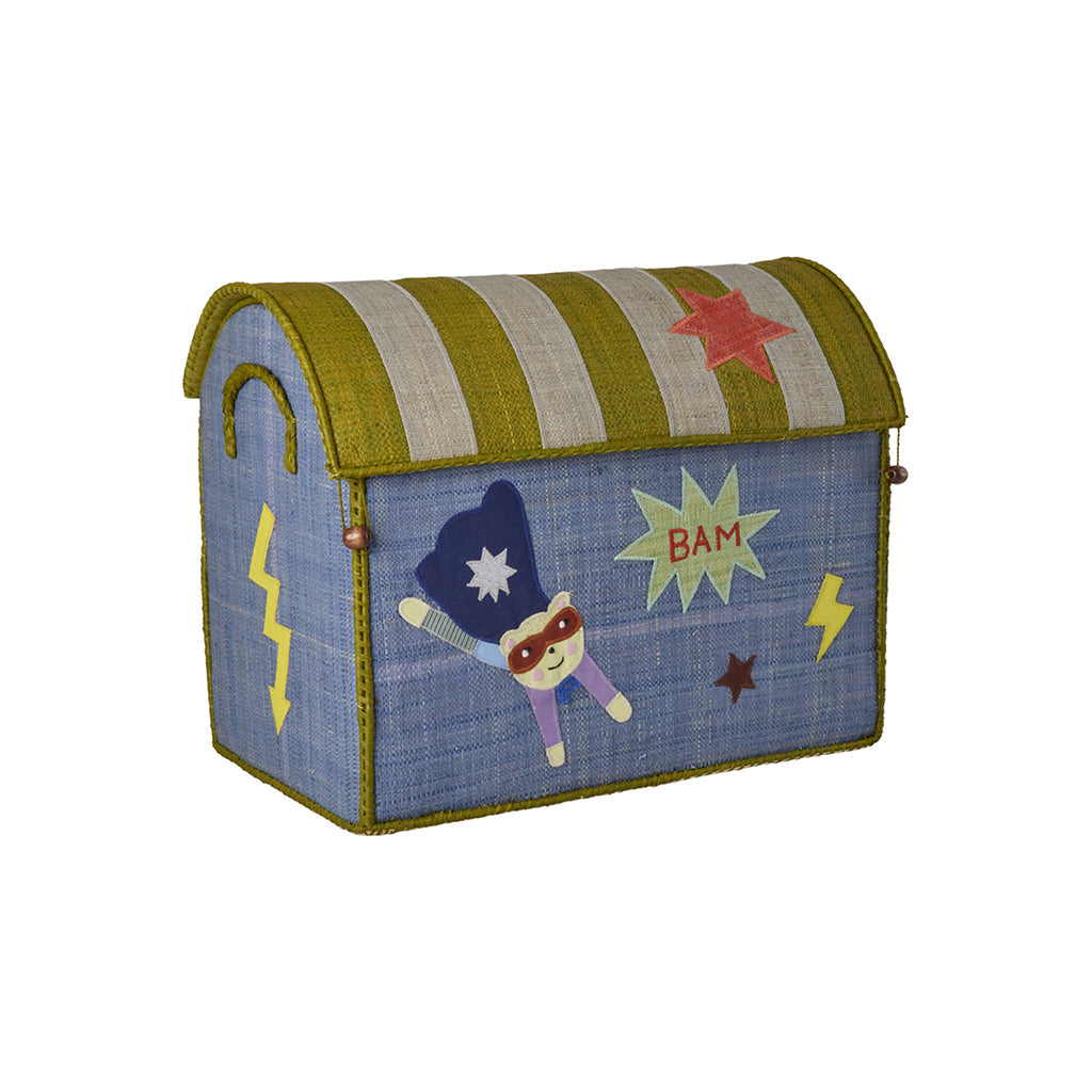 Rice kurvhus til oppbevaring, Natur - Hero Theme blue