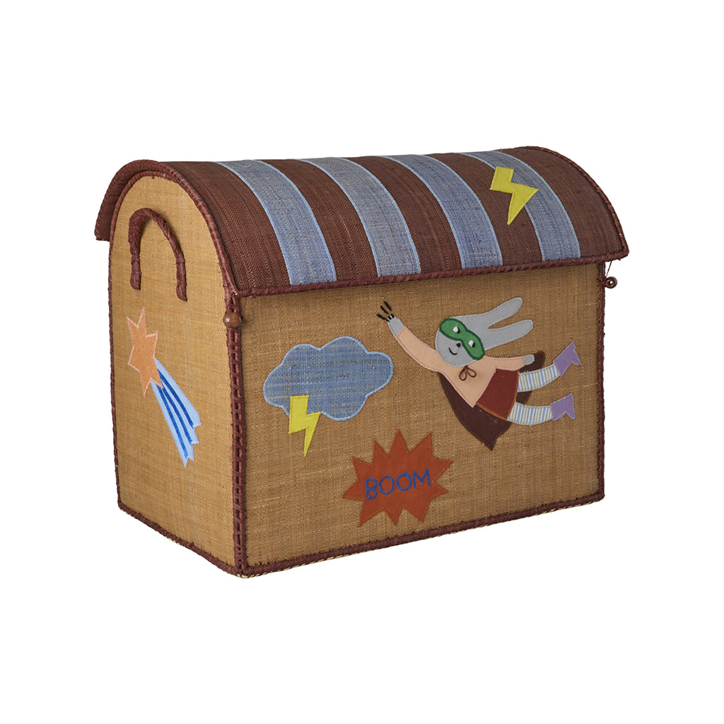 Rice kurvhus til oppbevaring, Natur - Hero Theme blue
