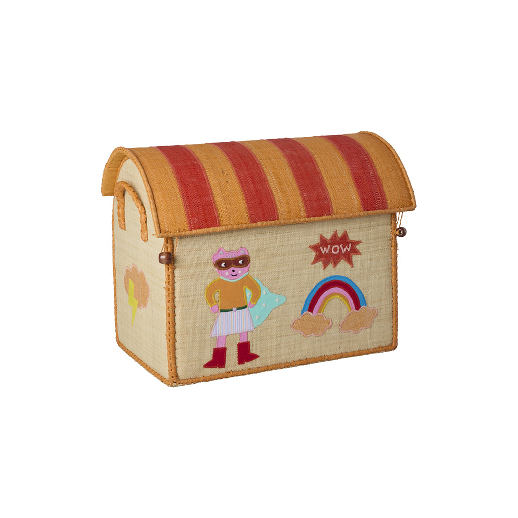 Rice kurvehus til opbevaring med pink Hero Theme design