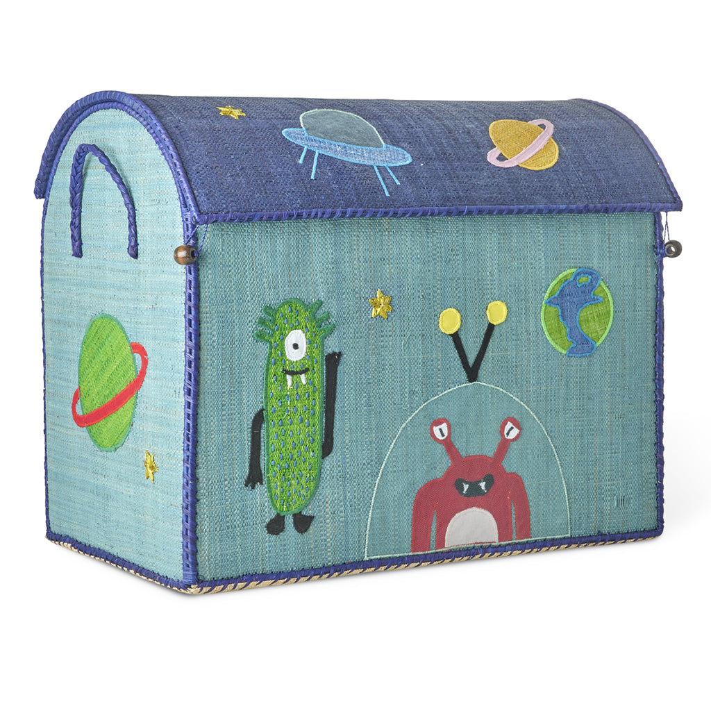 Rice kurvhus for oppbevaring, Monster-tema