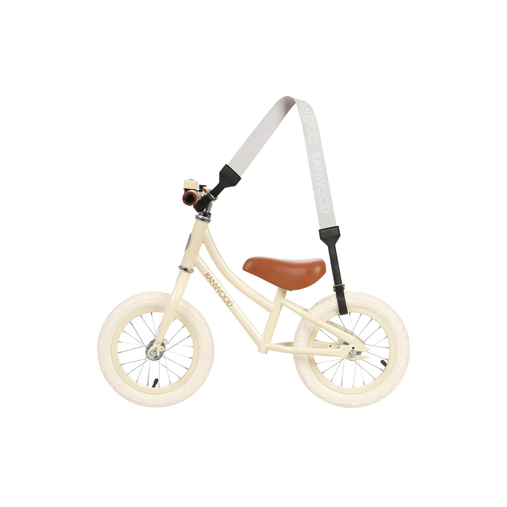 Banwood Carry strap, bærestropp til skateboard, sparkesykkel og løpesykkel – Cream