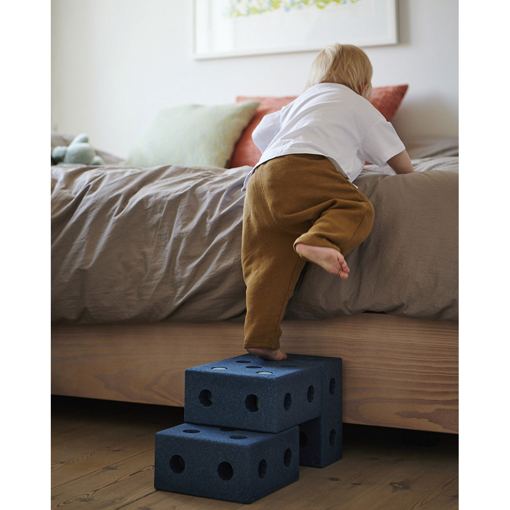 Modu 3-i-1 gåvogn, aktivitetsleketøy i skum - Deep blue/Sky blue