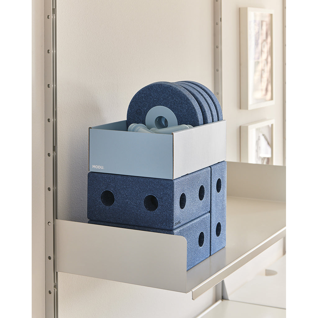 Modu 3-i-1 gåvogn, aktivitetsleketøy i skum - Deep blue/Sky blue