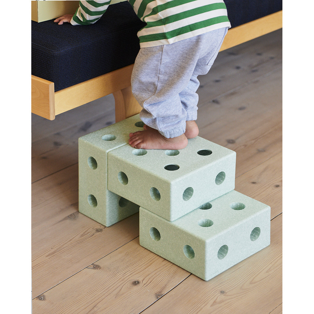 Modu 3-i-1 gåvogn, aktivitetsleketøy i skum - Ocean mint/ Forest green