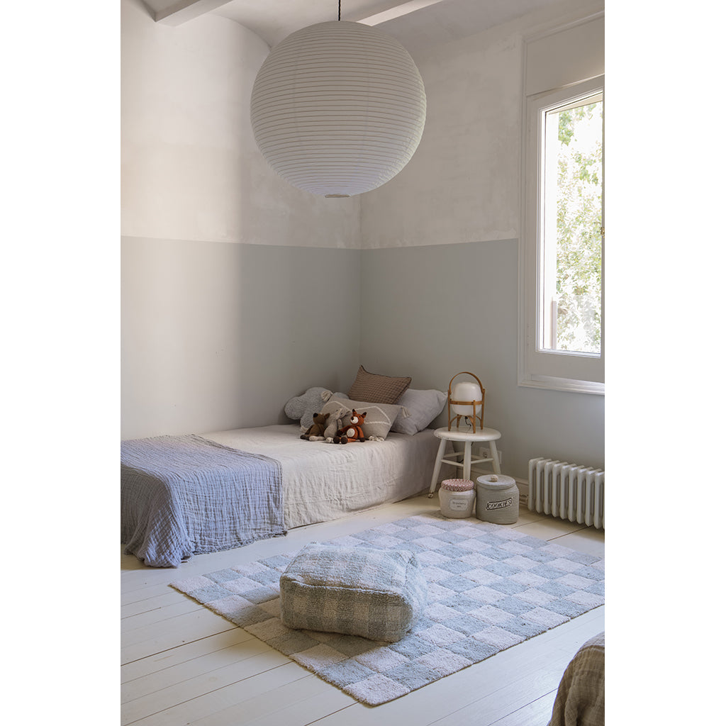 Lorena Canals vaskbart gulvteppe, Tiles Blue Sage - flere str.