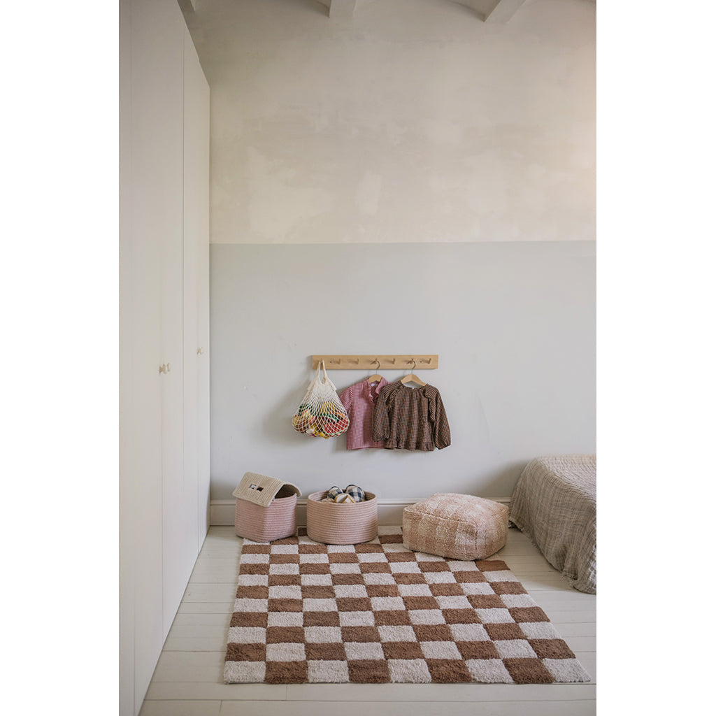 Lorena Canals vaskbart gulvteppe, Tiles Toffee – flere størrelser
