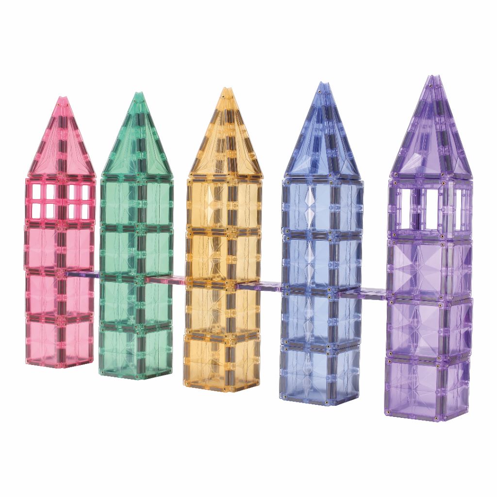 Cleverclixx Magnetisk byggeleke, Mega Creative Pack Pastel – 210 stk.