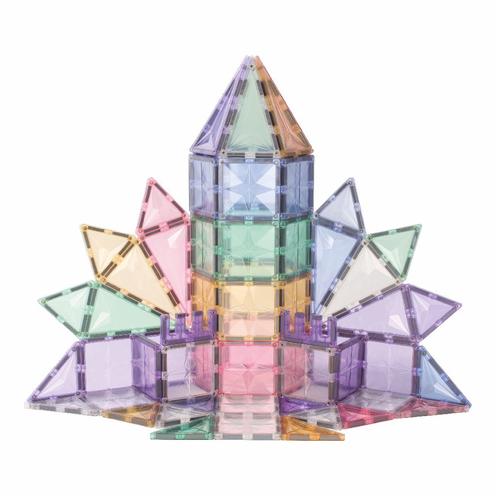 Cleverclixx Magnetisk byggeleke, Mega Creative Pack Pastel – 210 stk.