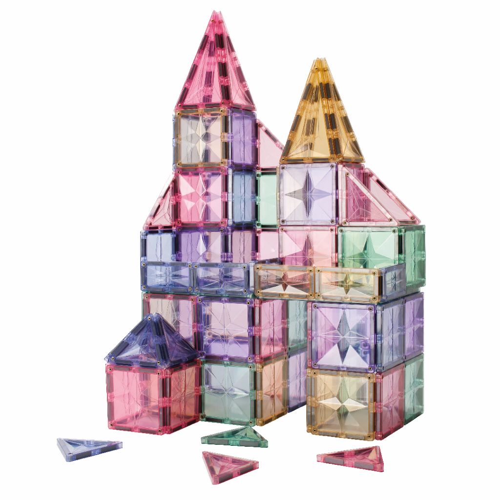 Cleverclixx Magnetisk byggeleke, Mega Creative Pack Pastel – 210 stk.