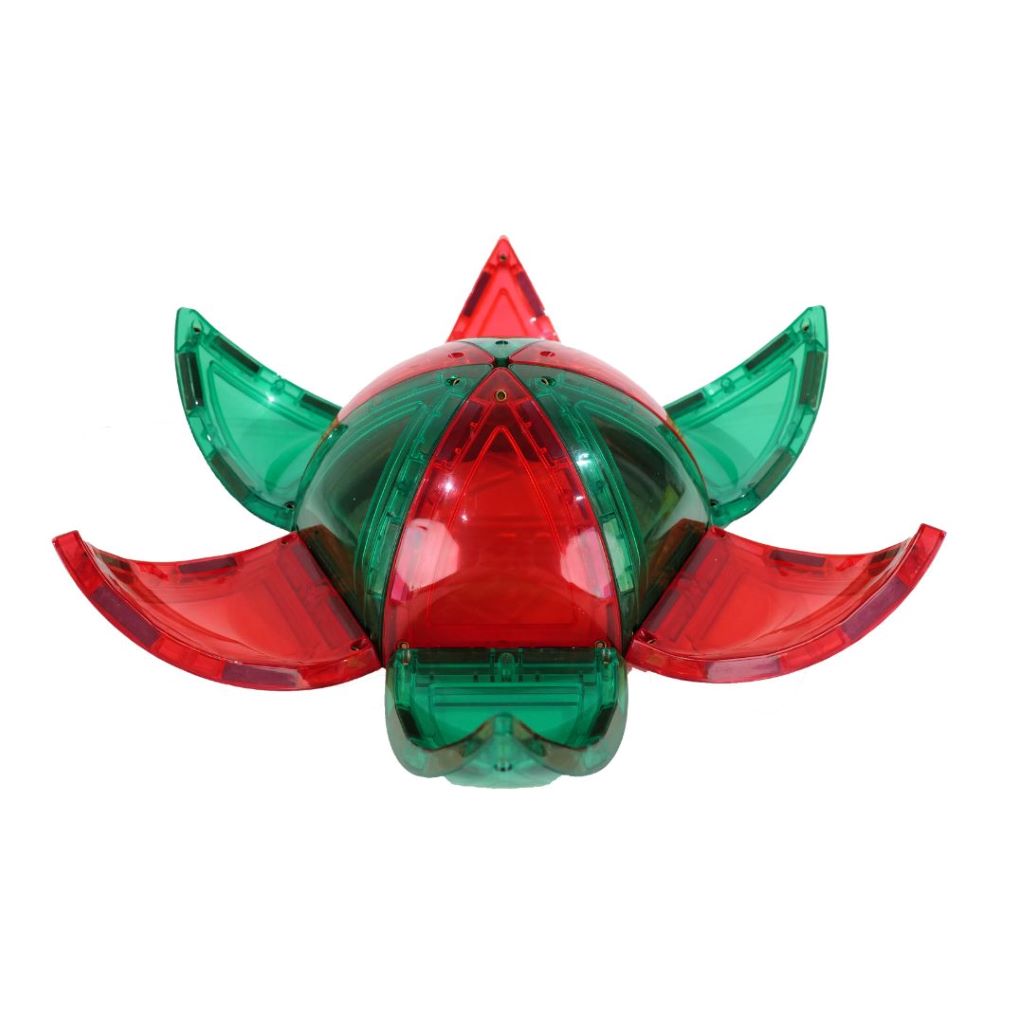 Cleverclixx Magnetisk byggesett, Curved Dome Pack Intense, 47 deler