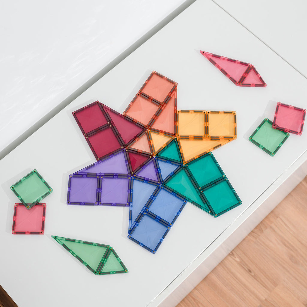 Connetix magnetisk byggesett, Mini Pack, 32 deler - Pastell