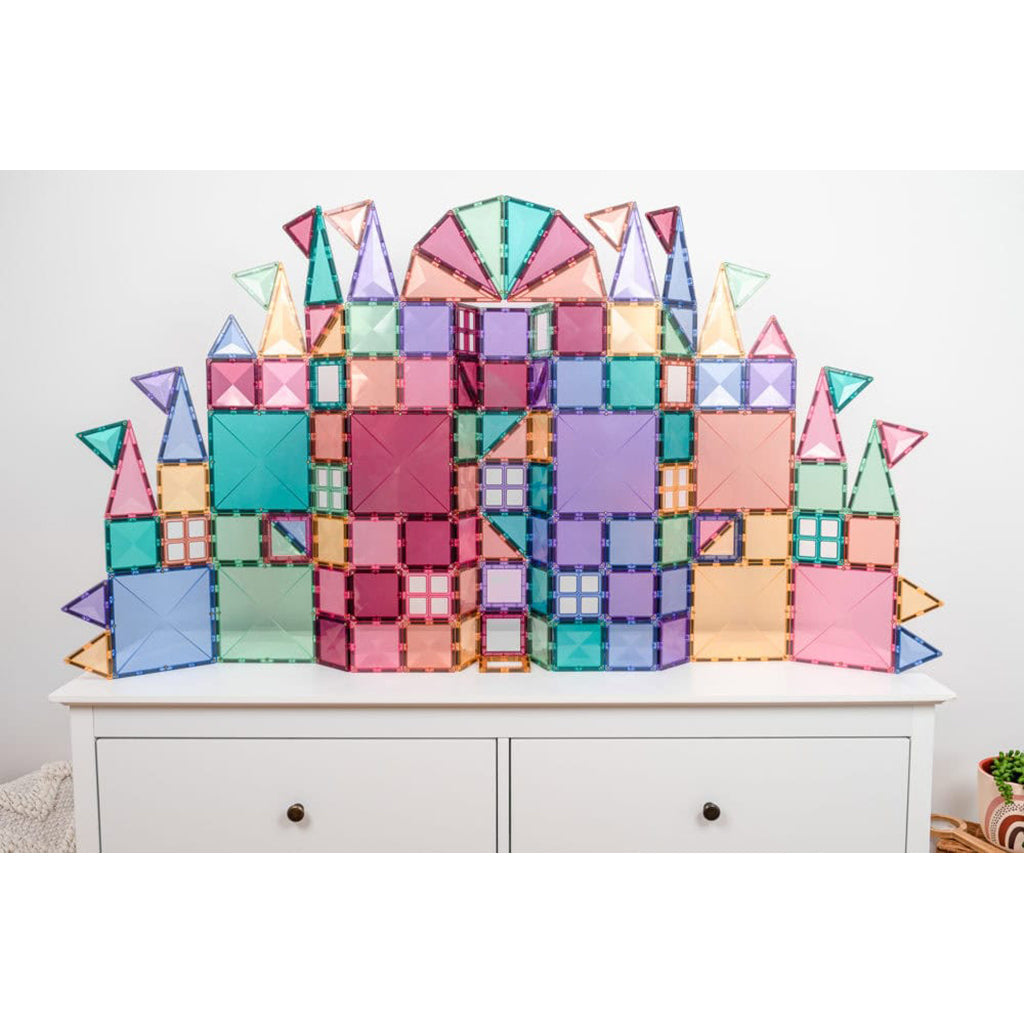 Connetix magnetisk byggesett 120 deler - pastel