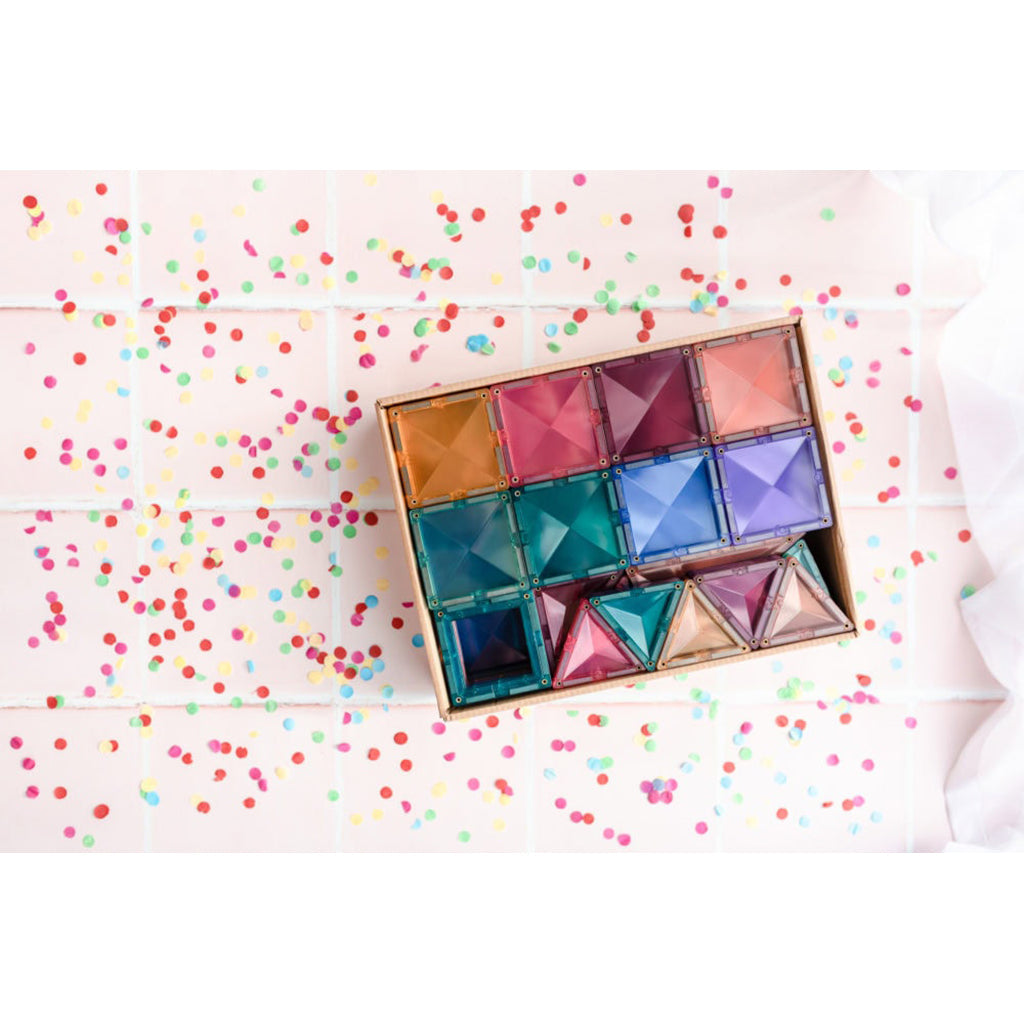 Connetix magnetisk byggesett 120 deler - pastell