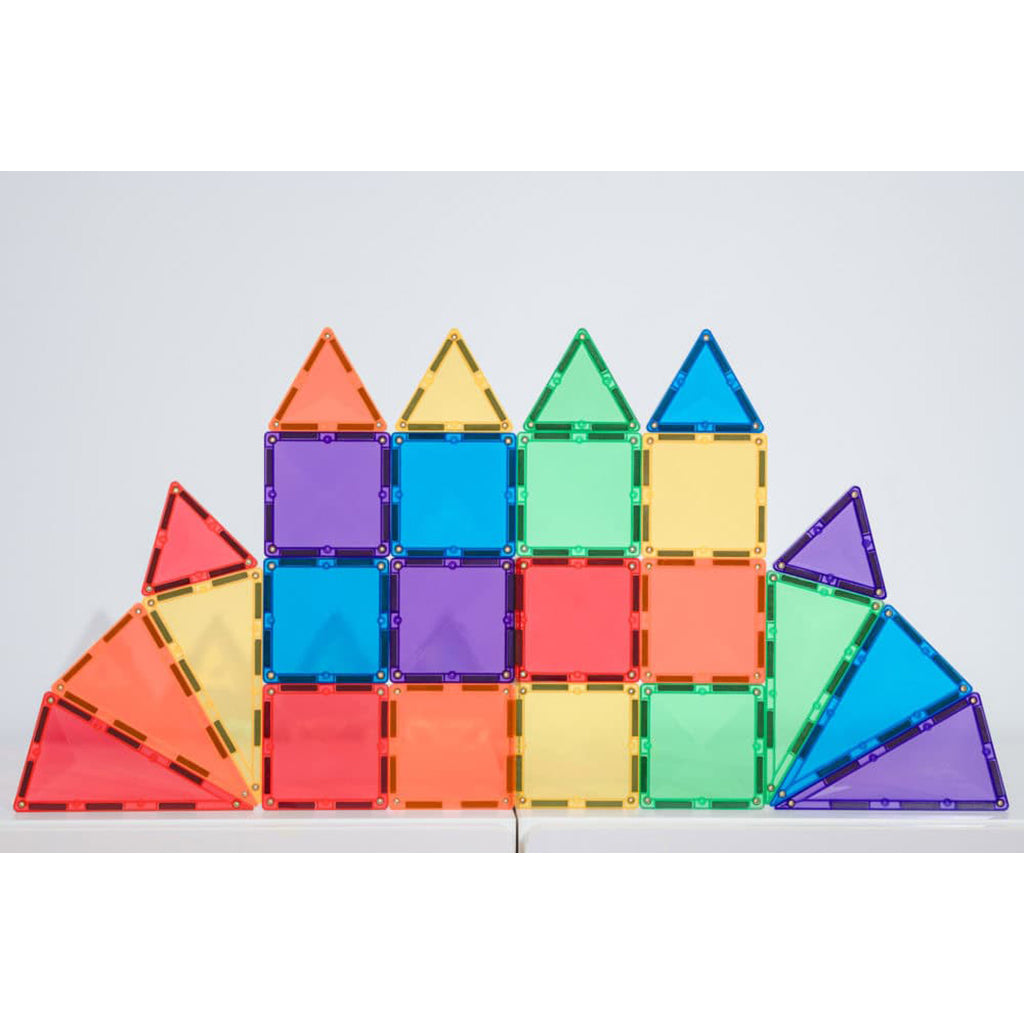 Connetix magnetisk byggesett, Mini Pack, 24 deler - Rainbow