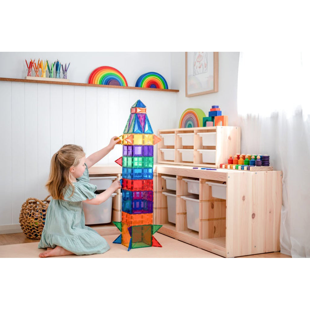 Connetix magnetisk byggesett, Creative Pack, 102 deler - Rainbow